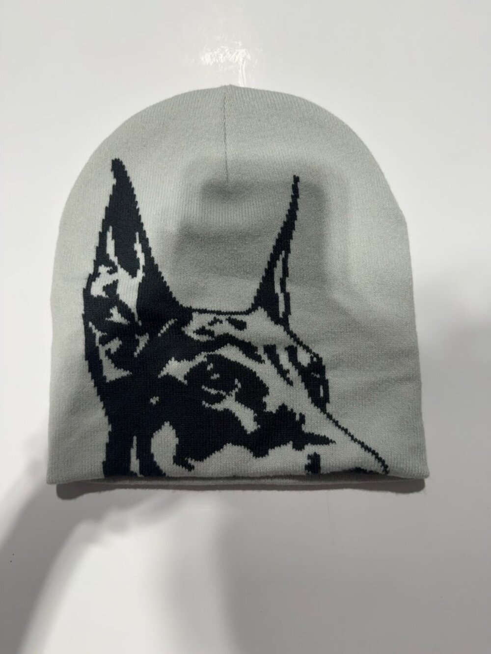 Yeschief Grey Doberman Knit Beanie